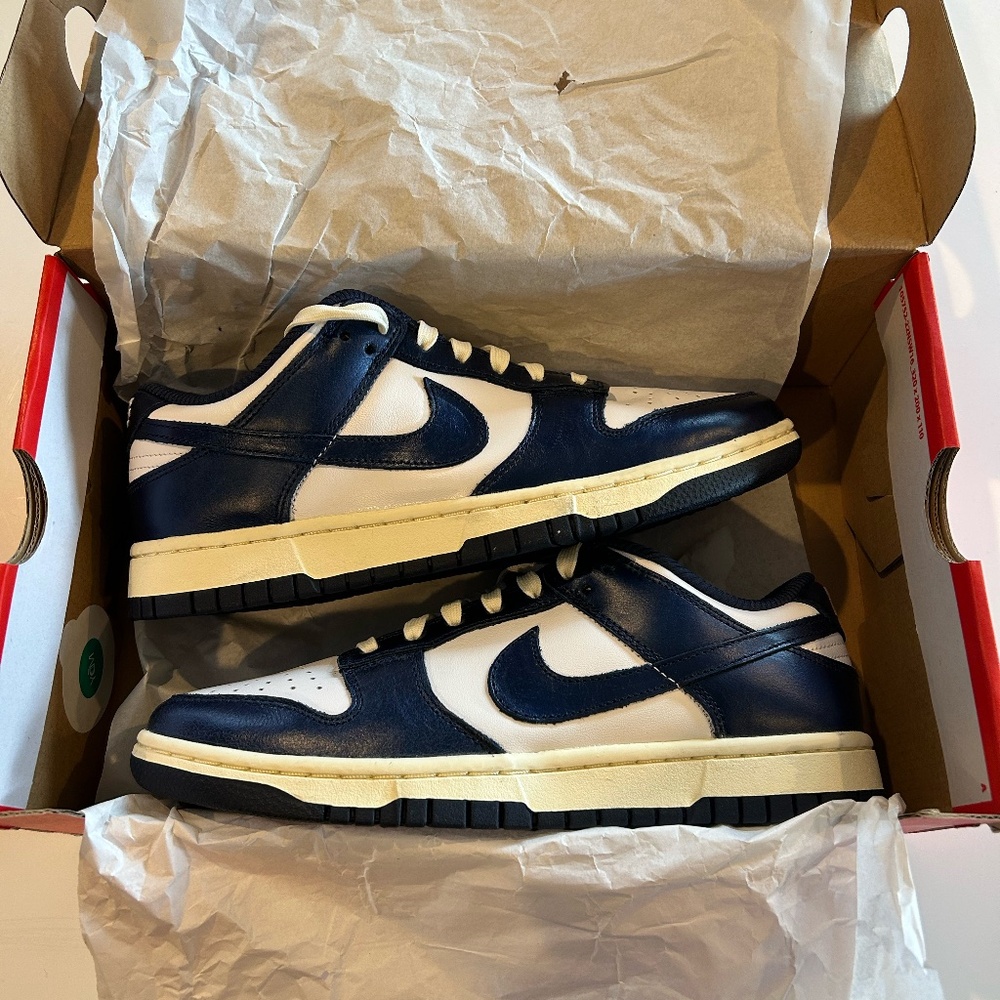 Nike Dunk Low PRM Vintage Navy (Women's) 8.5W/7M